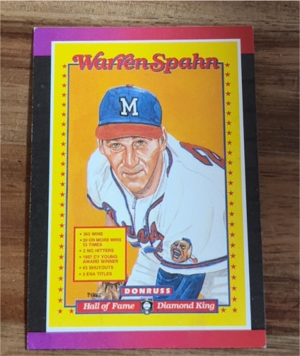 1988 Donruss #588 Warren Spahn — front