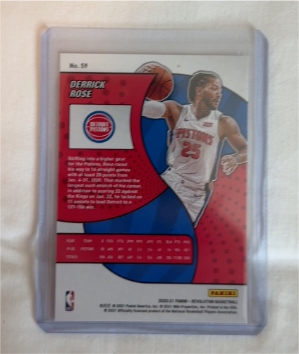 2020-21 Panini NBA Hoops #174 Derrick Rose — front