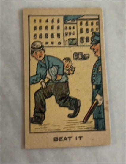 1919 Mayfair Novelty W542 Strip Card Beat It — front