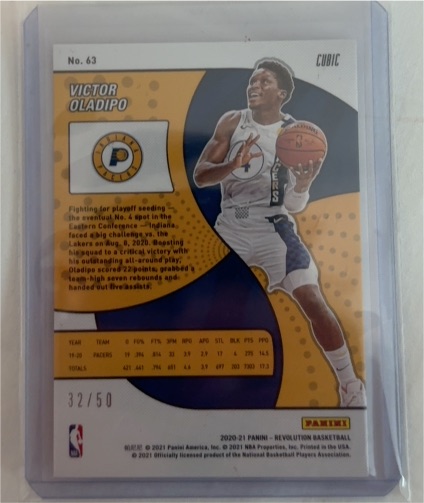 2020-21 Panini Revolution Basketball #63 Victor Oladipo — front