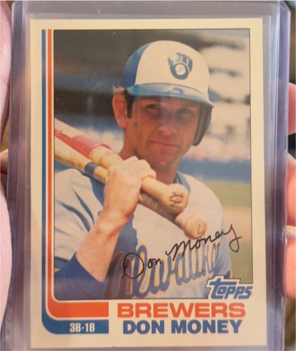 1982 Topps #709 Don Money Milwaukee Brewers — front