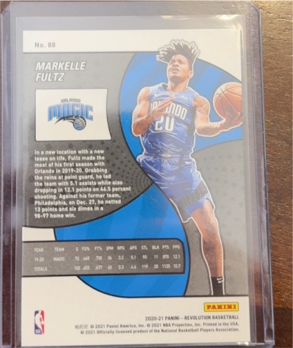 2020-21 Panini Revolution #88 Markelle Fultz — front