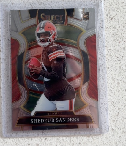 2025 Panini Select #54 Shedeur Sanders RC Concourse Cleveland Browns Rookie — front