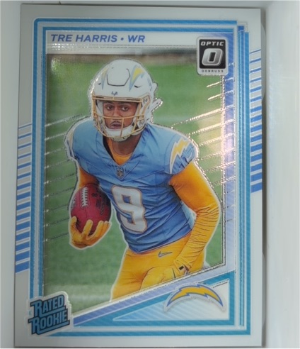2025 Donruss Optic #229 Tre Harris Rated Rookie Los Angeles Chargers — front