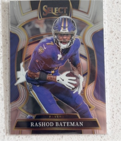 2025 Panini Select #62 Rashod Bateman — front
