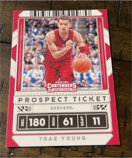 2020 Panini Contenders Draft Picks #23 Trae Young — front