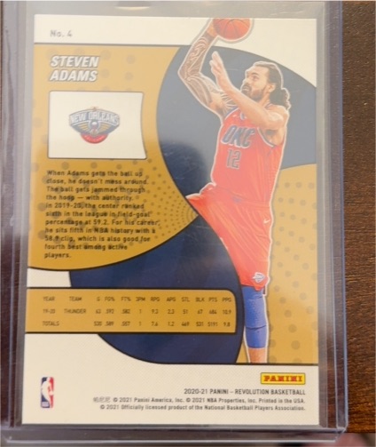 2020-21 Panini Revolution #4 Steven Adams — front
