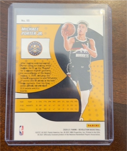 2020-21 Panini Revolution #55 Michael Porter Jr. — front