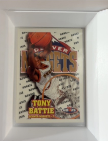 1997-98 Hoops #191 Tony Battie Rookie Denver Nuggets — front