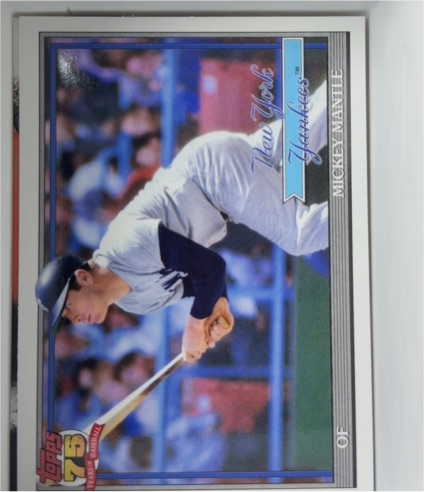 2026 Topps 75th Anniversary #T91-48 Mickey Mantle — front