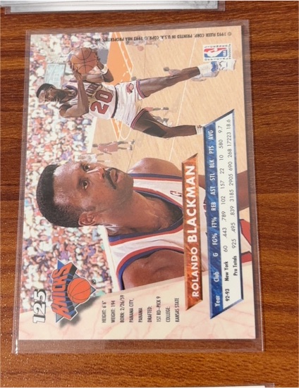 1993-94 Fleer Ultra #125 Rolando Blackman — front