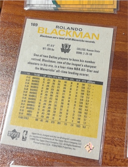 1991 Upper Deck #169 Rolando Blackman — front