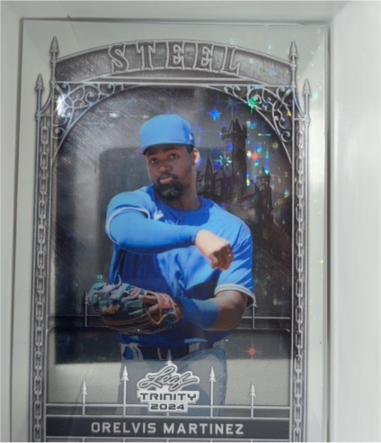 2024 Leaf Trinity Steel #S-76 Orelvis Martinez — front