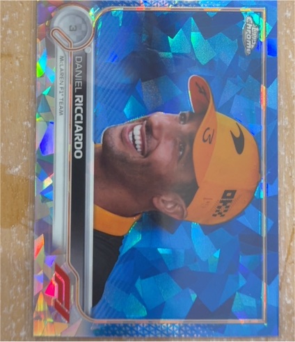 2022 Topps Chrome Sapphire Formula 1 #38 Daniel Ricciardo — front