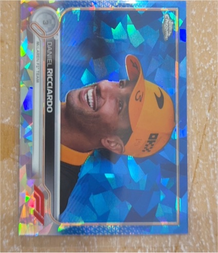 2022 Topps Chrome Sapphire Formula 1 #38 Daniel Ricciardo — front