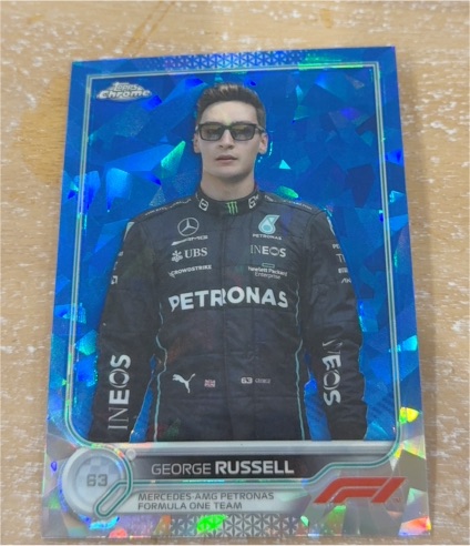 2022 Topps Chrome Sapphire Formula 1 #63 George Russell — front
