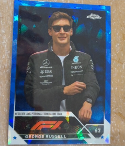 2022 Topps Chrome Sapphire Formula 1 #63 George Russell — front
