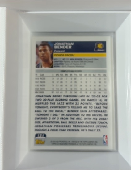 2004-05 Topps #160 Jonathan Bender — front