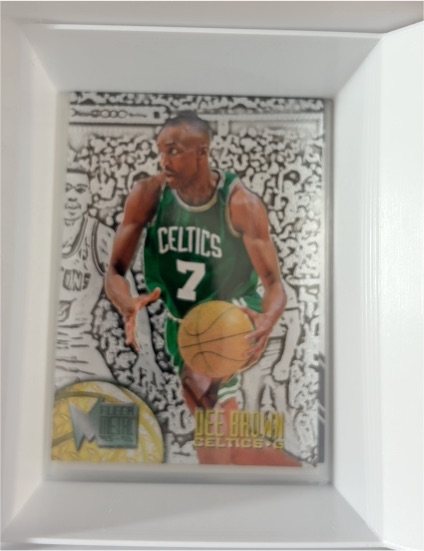 1995-96 Fleer Metal #5 Dee Brown Boston Celtics — front