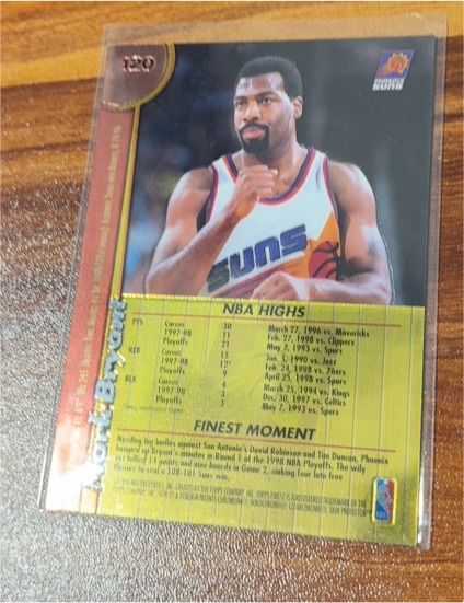 1995-96 Topps Finest #M40 Kevin Johnson — front