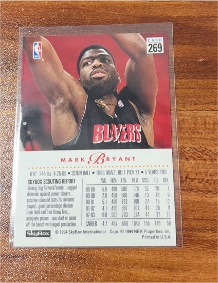 1993-94 SkyBox Premium #269 Mark Bryant Portland Trail Blazers — front