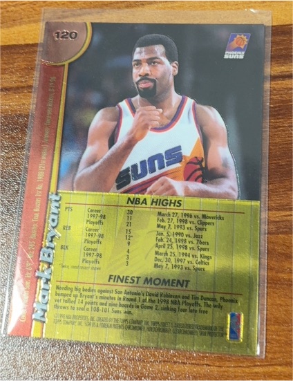 1998-99 Topps Finest #120 Mark Bryant — front