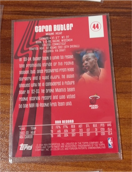 2003-04 Topps #44 Caron Butler — front
