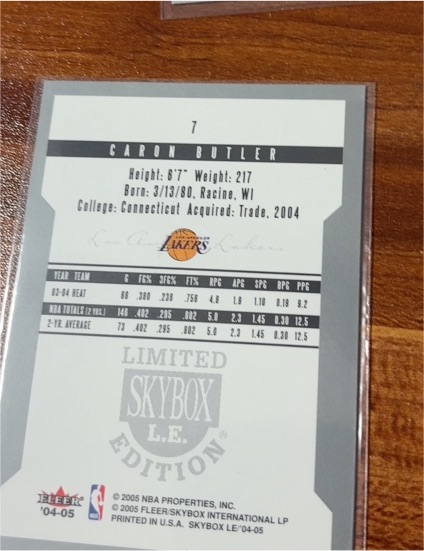 2003-04 Fleer Skybox Limited Edition #7 Caron Butler — front