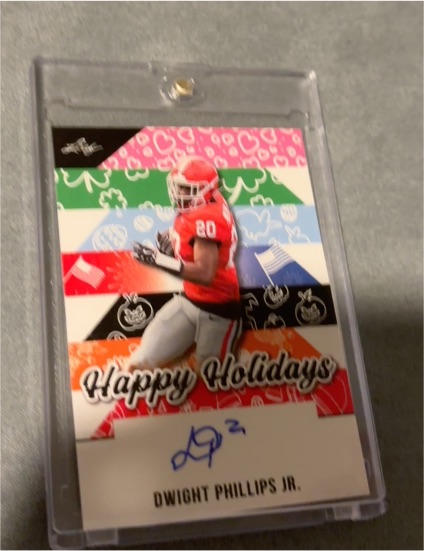 2025 Leaf Happy Holidays #BA-DPJ Dwight Phillips Jr. — front