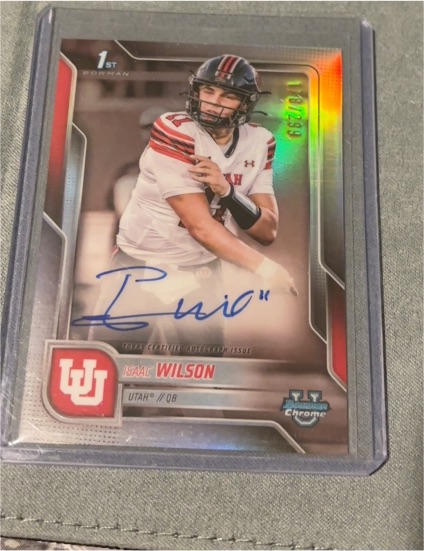 2025 Bowman Chrome University #BCA-IW Isaac Wilson — front