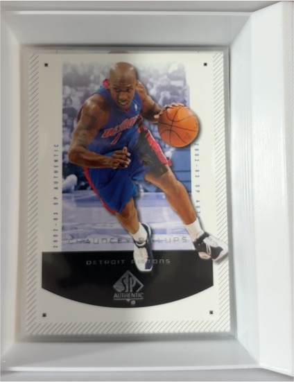 2002-03 SP Authentic #23 Chauncey Billups Detroit Pistons — front