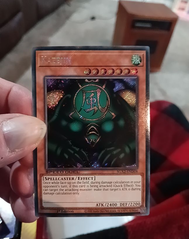 2002 Yu-Gi-Oh! SGX2-END08 Kazejin Secret Rare — front