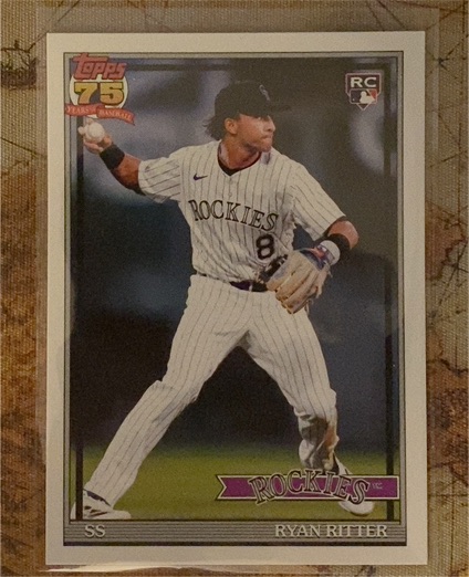 2026 Topps Series 1 1991 Topps #T91-26 Ryan Ritter — front