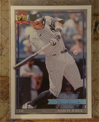 2026 Topps Series 1 1991 #T91-34 Aaron Judge — front