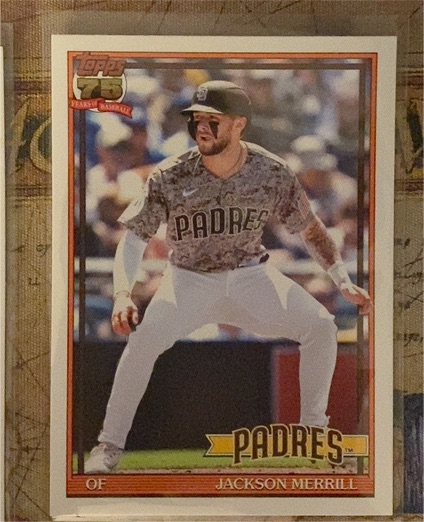 2026 Topps Series 1 1991 Topps Insert #T91-78 Jackson Merrill — front