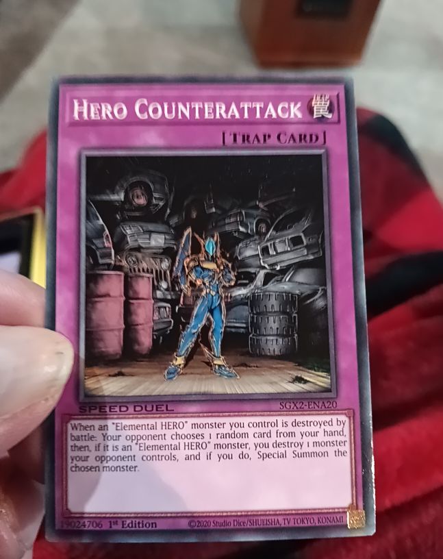 2020 Yu-Gi-Oh! Speed Duel GX: Midterm Paradox #SGX2-ENA20 Hero Counterattack — front