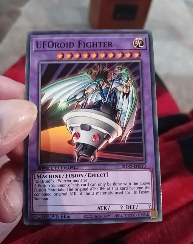 2020 Yu-Gi-Oh! SGX2-ENE10 UFOroid Fighter — front