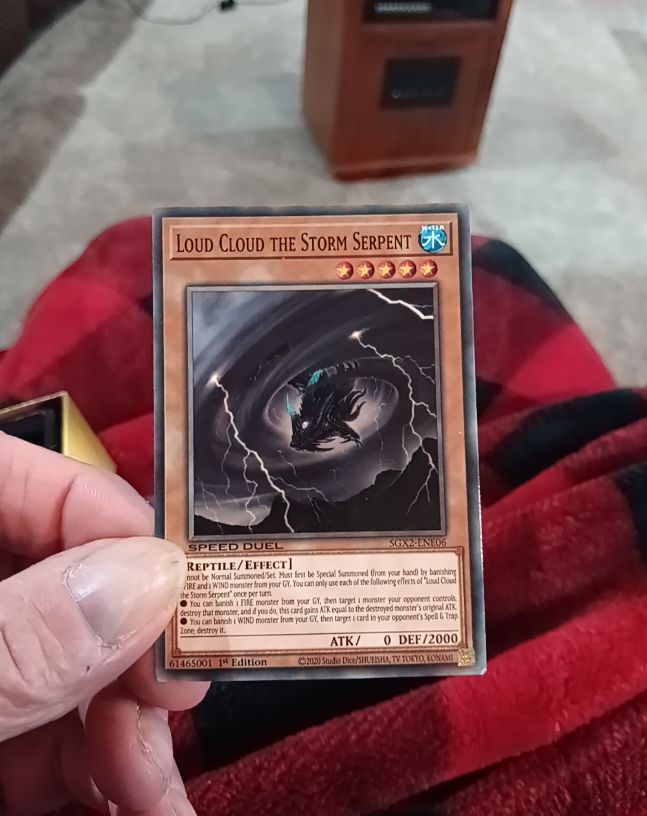 2023 Yu-Gi-Oh! #SGX2-ENE06 Loud Cloud the Storm Serpent — front