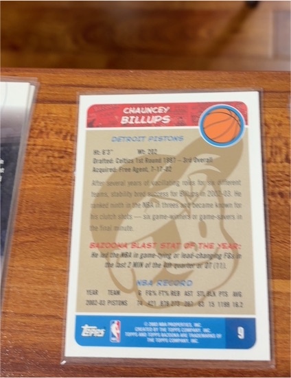 1999-00 Topps Stadium Club #9 Chauncey Billups — front