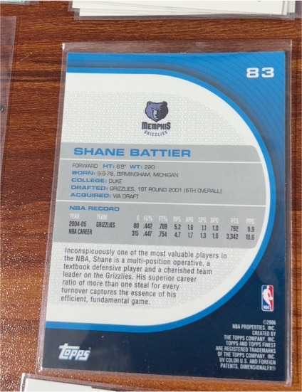 2006 Topps #83 Shane Battier — front