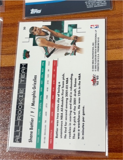 2001-02 Topps #102 Shane Battier — front