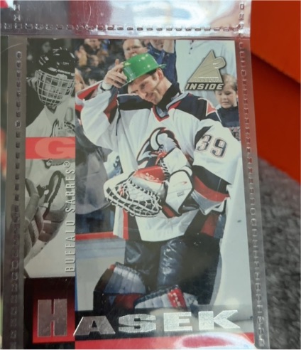 1997-98 Pinnacle Inside #2 Dominik Hasek — front
