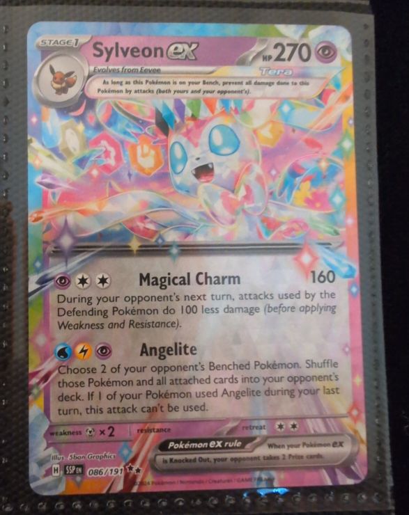 2024 Pokémon TCG Surging Sparks #086 Sylveon ex — front
