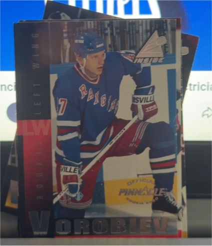 1997-98 Pinnacle Inside #123 Vladimir Vorobiev New York Rangers Rookie Card — front