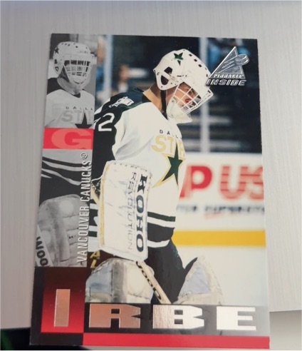 1997-98 Pinnacle Inside #61 Arturs Irbe Dallas Stars — front