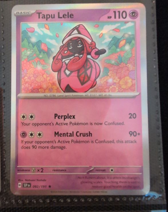 2023 Pokémon Scarlet & Violet Surging Sparks #092 Tapu Lele — front