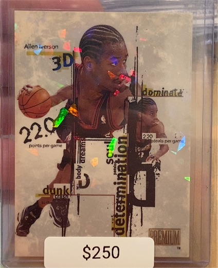 1998-99 Skybox Premium 3D's #3 Allen Iverson — front