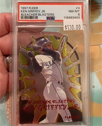 1997 Fleer #4 Ken Griffey Jr. Bleacher Blasters — front