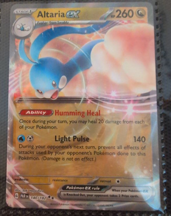 2023 Pokémon SV04: Paradox Rift #140 Altaria ex — front