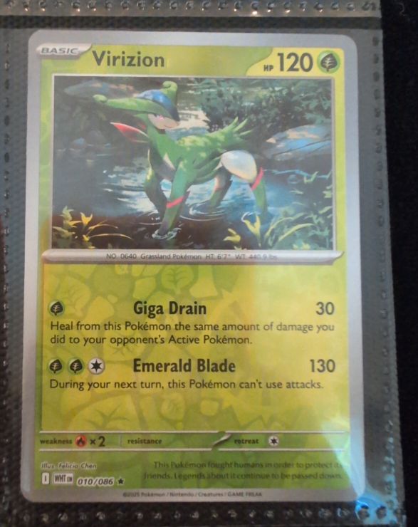 2023 Pokémon Scarlet & Violet SV: White Flare #010 Virizion — front